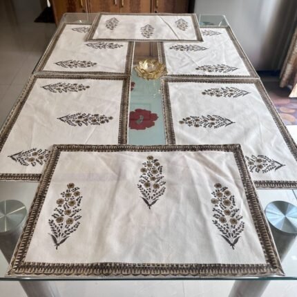 Rajbari Sunehri Buta Placemats (Set of 6)