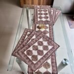 Rangmahal Rani Jaal Dining Ensemble (Table Runner and 6 Mats) - Image 2