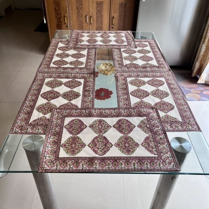 Rangmahal Rani Jaal Placemats (Set of 6) - Image 3