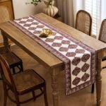 Rangmahal Rani Jaal Hand Block Printed Cotton Table Runner - Image 4