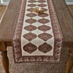Rangmahal Rani Jaal Hand Block Printed Cotton Table Runner - Image 3