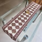 Rangmahal Rani Jaal Hand Block Printed Cotton Table Runner - Image 2