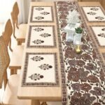 Surkh Guldaasta 7-Piece Dining Table Set (Table Runner and 6 Mats) - Image 3