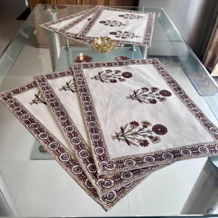 Surkh Guldaasta Dining Placemats (Set of 6) - Image 2