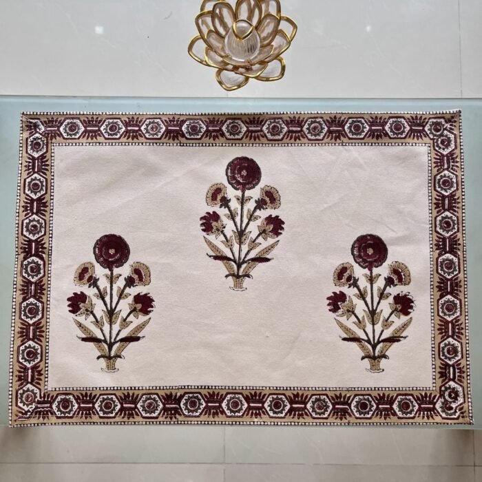 Surkh Guldaasta Dining Placemats (Set of 6) - Image 5