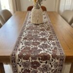 Surkh Guldaasta Hand Block Printed Cotton Table Runner - Image 5