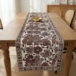 Surkh Guldaasta Hand Block Printed Cotton Table Runner - Image 6