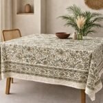 Bagh-e-Zaitoon Block Print Table Cover - Image 4
