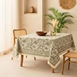 Bagh-e-Zaitoon Block Print Table Cover - Image 2