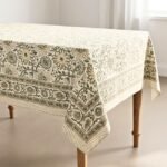 Bagh-e-Zaitoon Block Print Table Cover - Image 3