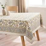 Blooming Courtyard Block Print Table Cover - Image 4