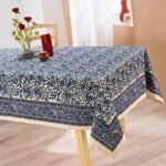 Blue lake Block Print Table Cover - Image 4
