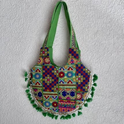 Green Gulraahi Matka Banjara Bag
