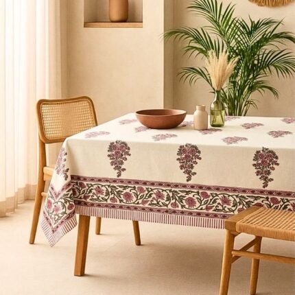 Gulnaar Baari Block Print Table Cover
