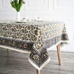 Mehr-e-Neel Block Print Table Cover - Image 4