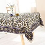 Mehr-e-Neel Block Print Table Cover - Image 3
