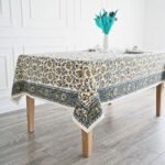 Mehr-e-Neel Block Print Table Cover - Image 2