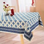 Neel Sarovar Block Print Table Cover - Image 2