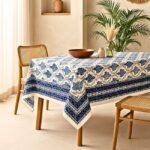 Neel Sarovar Block Print Table Cover