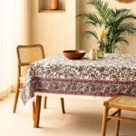 Rangrez Gulabi Block Print Table Cover - Image 4