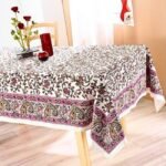 Rangrez Gulabi Block Print Table Cover - Image 2