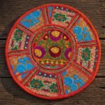 Orange Round Table Mat - Image 2
