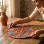 Orange Round Table Mat - Image 4