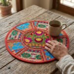Orange Round Table Mat - Image 3