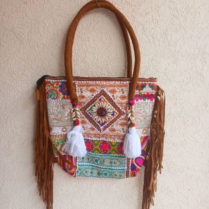 Tote Sutraansh White Banjara Bag