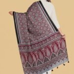 Aabroo Ajrakh Modal Silk Stole - Image 3