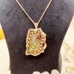 Aabroo Meenakari Agate Necklace - Image 6