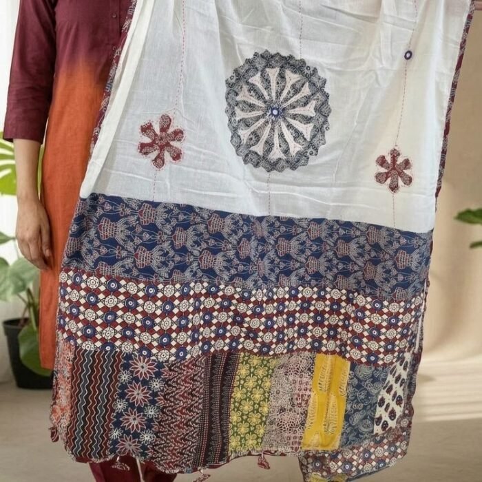 Aaranya Ajrakh Cotton Dupatta - Image 5