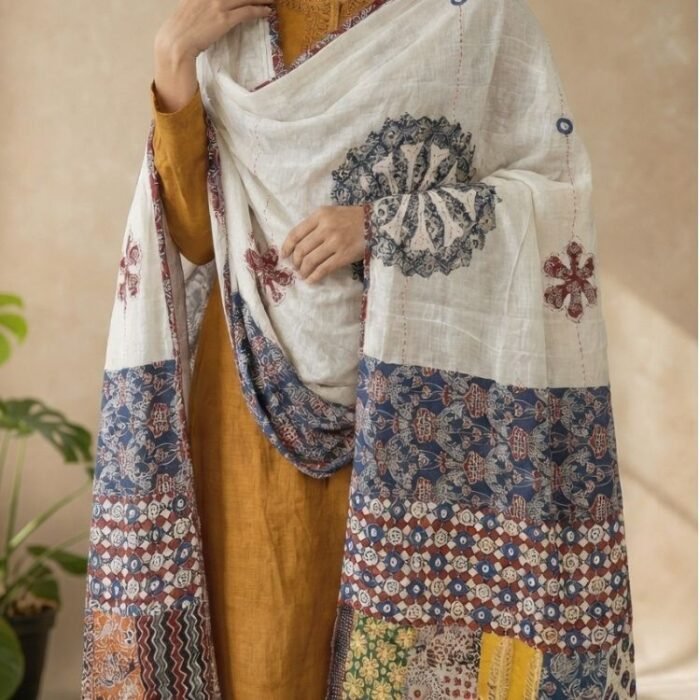 Aaranya Ajrakh Cotton Dupatta - Image 2