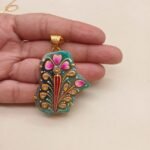 Majesty Meenakari Agate Necklace - Image 3