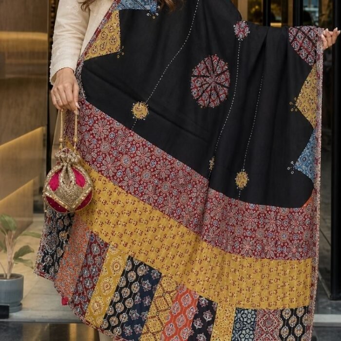 Ajrakh Amour Ajrakh Cotton Dupatta - Image 5
