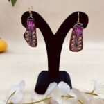 Amer Palace Meenakari Agate Jewelry Set - Image 3