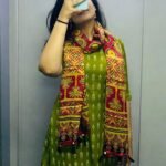 Anokhi Ajrakh Modal Silk Stole - Image 6
