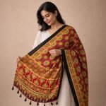 Anokhi Ajrakh Modal Silk Stole - Image 3