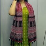 Bagh-e-Rajasthan Ajrakh Modal Silk Stole - Image 7