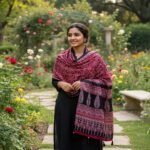 Bagh-e-Rajasthan Ajrakh Modal Silk Stole - Image 5