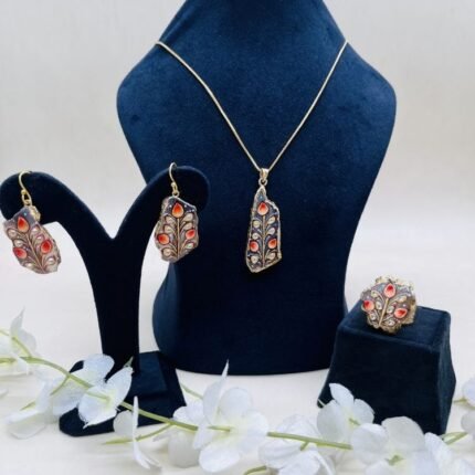 Banjara Jewel Meenakari Agate Jewelry Set