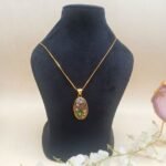 Chandrika Meenakari Agate Necklace - Image 3