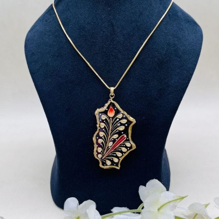 Chitrangan Meenakari Agate Jewelry Set - Image 3