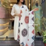 Eternal Earth Ajrakh Cotton Dupatta - Image 2