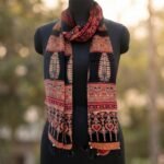 Gulabi Guldasta Ajrakh Modal Silk Stole - Image 2