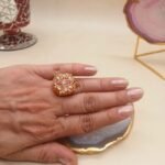 Gulbahar Agate Meenakari Ring