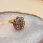Gulistan Agate Meenakari Ring - Image 2