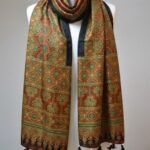 Gulnaar Ajrakh Modal Silk Stole