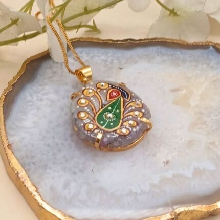 Gulnaar Meenakari Agate Necklace