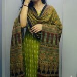 Heritage Hues Ajrakh Modal Silk Stole - Image 3